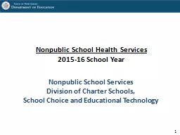 Nonpublic School Health Services