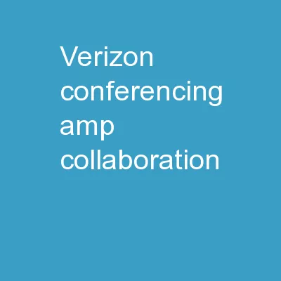 Verizon Conferencing & Collaboration