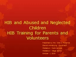 HIB and Abused and Neglected Children