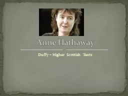 Duffy – Higher Scottish Texts