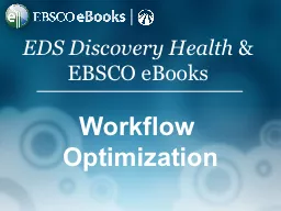 EDS Discovery Health  & EBSCO eBooks