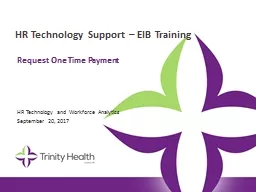 HR Technology Support – EIB Training