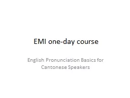 EMI one-day course English