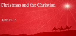 Christmas and the Christian