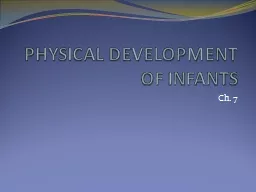 PHYSICAL DEVELOPMENT OF INFANTS