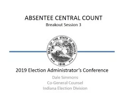 2019 Election Administrator’s Conference