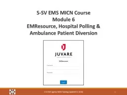 S-SV EMS MICN Course Module 6
