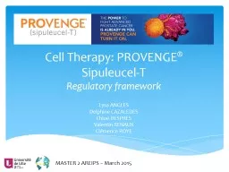 Cell   Therapy : PROVENGE