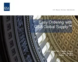 Easy Ordering with GSA Global Supply™