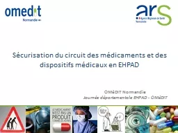 Sécurisation du circuit des médicaments et des dispositifs médicaux en EHPAD