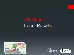 All About  … Food Recalls