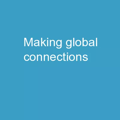 Making global connections