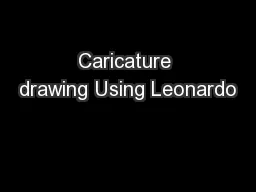 Caricature drawing Using Leonardo