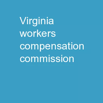 Virginia Workers’ Compensation Commission