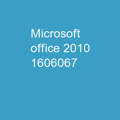 Microsoft Office 2010  -