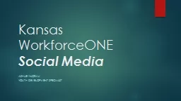 Kansas  WorkforceONE Social Media