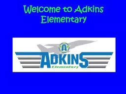 Welcome to Adkins Elementary