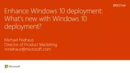 Enhance Windows 10 deployment: