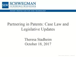 Partnering in Patents: Case