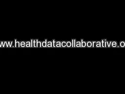 www.healthdatacollaborative.org