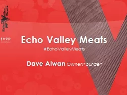 Echo Valley Meats # EchoValleyMeats