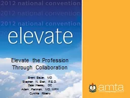 Title by Presenter Name Elevate the Profession Through Collaboration