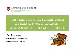 The FERC Trio at the Supreme Court: