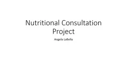 Nutritional Consultation Project