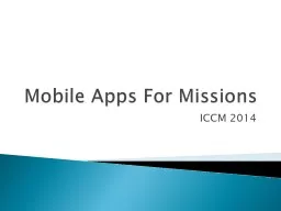 Mobile Apps For Missions