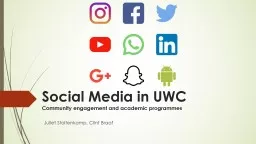 Social Media in UWC Community