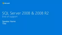 SQL Server 2008 & 2008 R2
