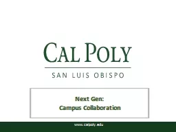 Next Gen:  Campus Collaboration