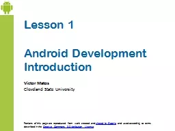 Lesson 1 Android Development