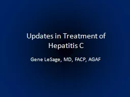 Updates in Treatment of Hepatitis C