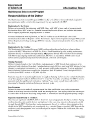 Responsibilities of the Debtor  of  Catalogue  June  I