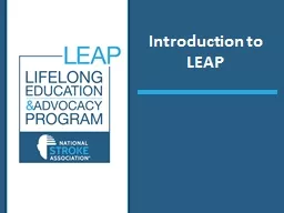 Introduction to  LEAP Objectives