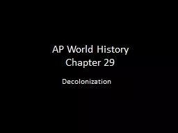 AP World History Chapter 29