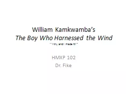 William  Kamkwamba’s The Boy Who Harnessed the Wind