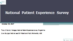 National Patient Experience Survey
