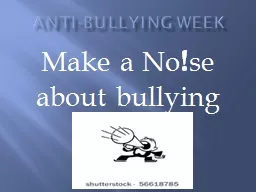 Anti-bullying week Make a