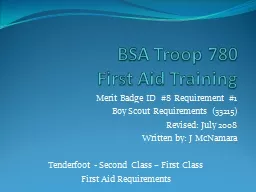 BSA Troop 780 First Aid Training