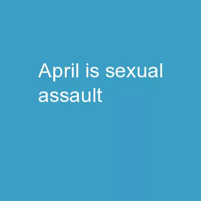 April is Sexual  Assault