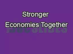 Stronger Economies Together