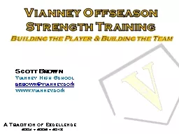 Vianney Offseason Strength Training