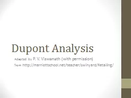 Dupont Analysis Adapted by