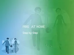 PBIS AT HOME  Step by Step