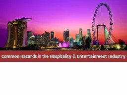 Hospitality & Entertainment Industry sectors