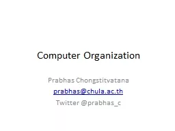 Computer Organization Prabhas