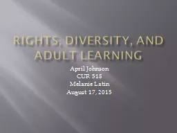Rights, Diversity, and Adult Learning