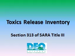 Toxics Release Inventory